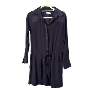 WAVERLY GREY Shirt Dress in‎ Navy Blue Sz XS